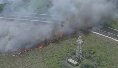 Crews work to extinguish brushfires burning near Broward highways