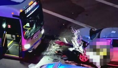 Deadly Miami-Dade bus vs. car crash leaves both vehicles mangled, shuts down major road in Miami Gardens