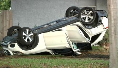 Fort Lauderdale police chase ends in violent rollover crash, police say