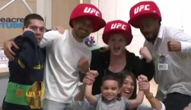 UFC superstars visit Nicklaus Children's Hospital in Miami ahead of fight night