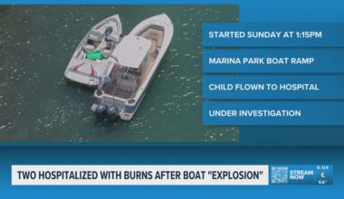Two hospitalized after a boat explosion in Venice on Sunday