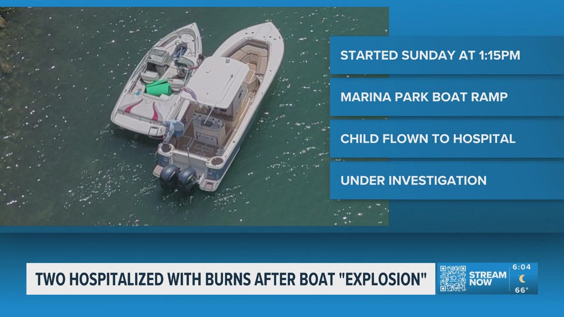 Two hospitalized after a boat explosion in Venice on Sunday