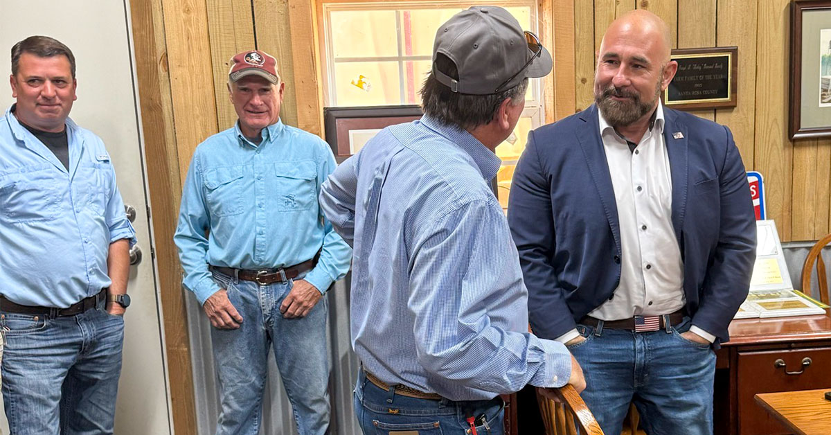 ‘Agriculture Security Is National Security’ — Florida Lt. Gov. Jay Collins Meets With Local Farmers : NorthEscambia.com