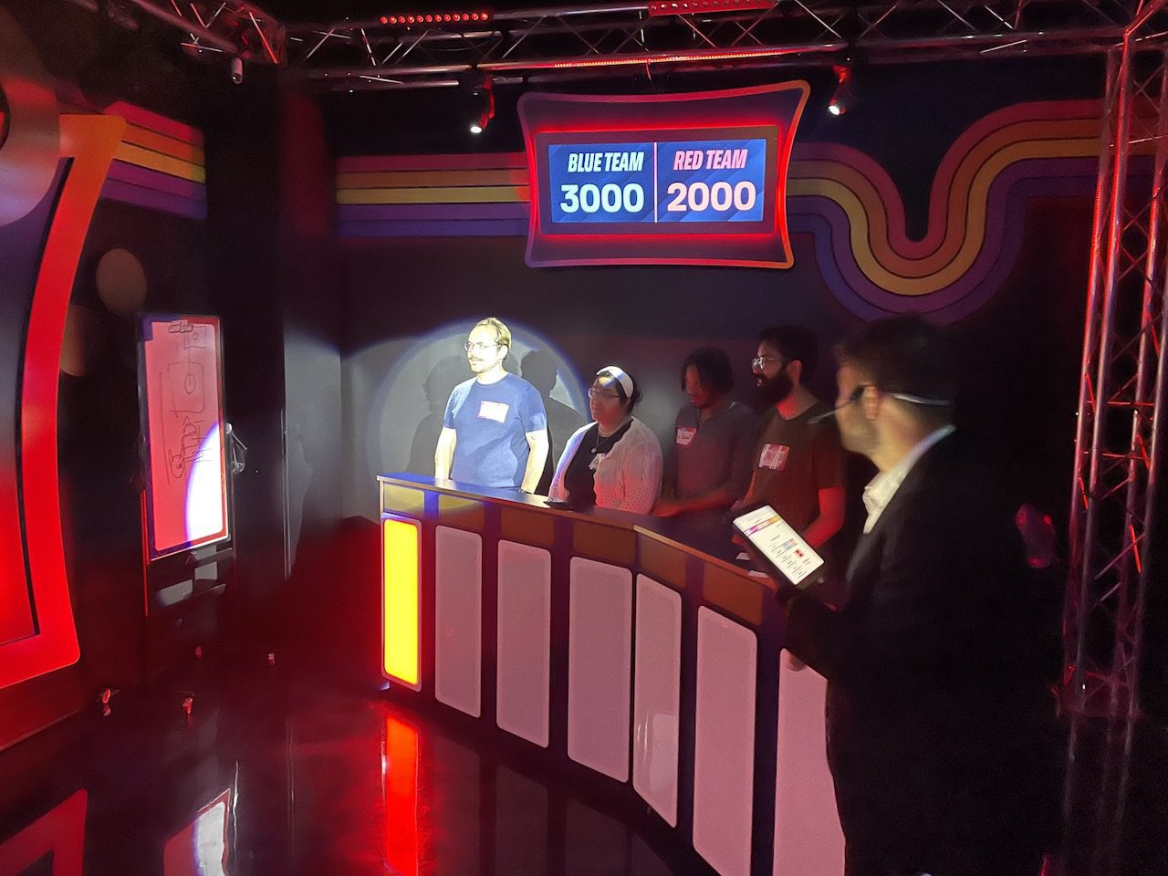 contestants lined up Great Big Game Show