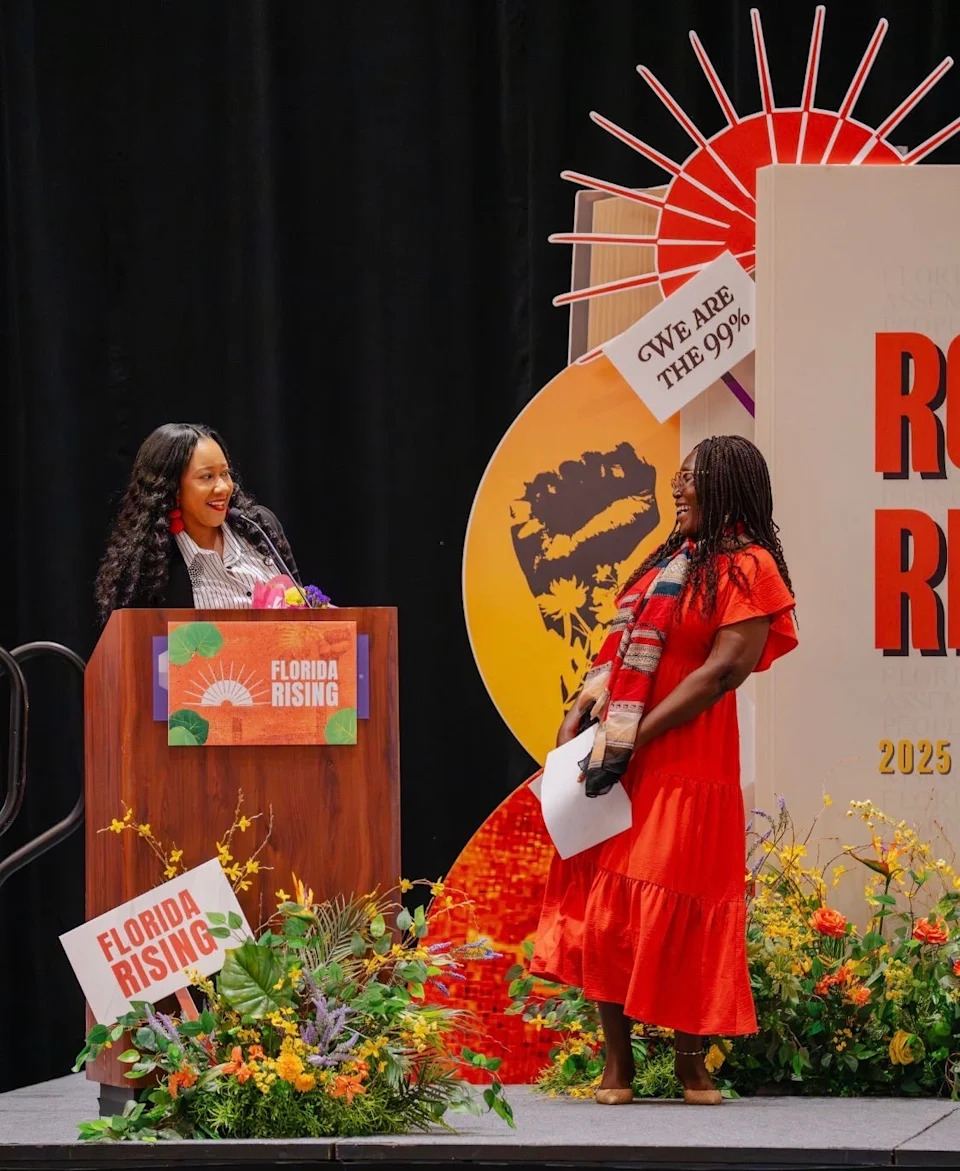 Screenshot of Victricia Simmons at Statewide Peoples Assembly.