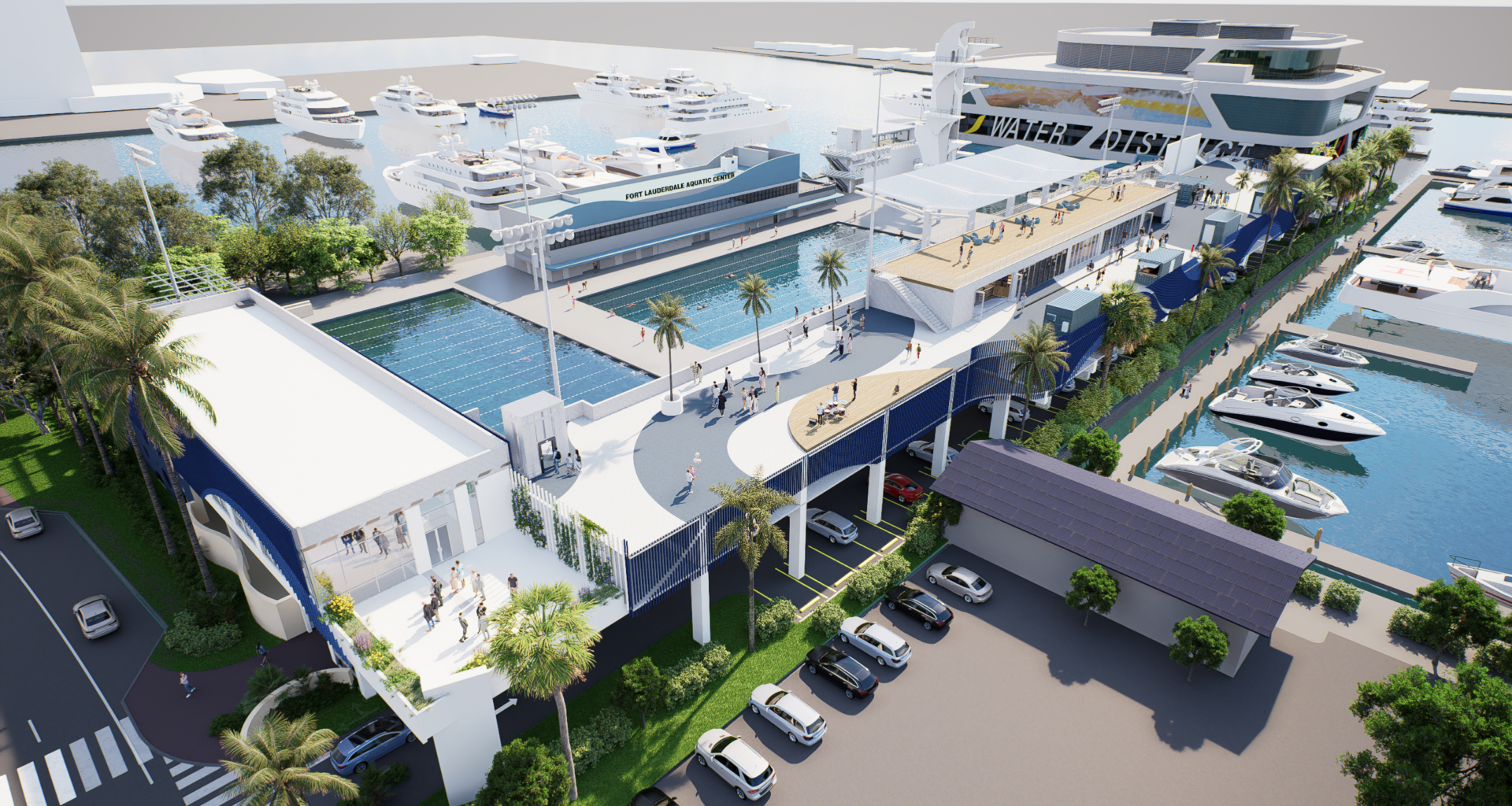 The Water District – Aerial Rendering