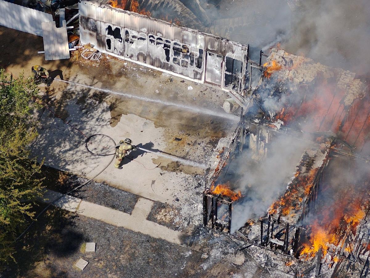 Tallahassee firefighters fight residential house fires on two fronts