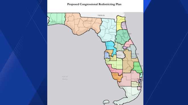 Proposed Congressional redistricting plan for Florida