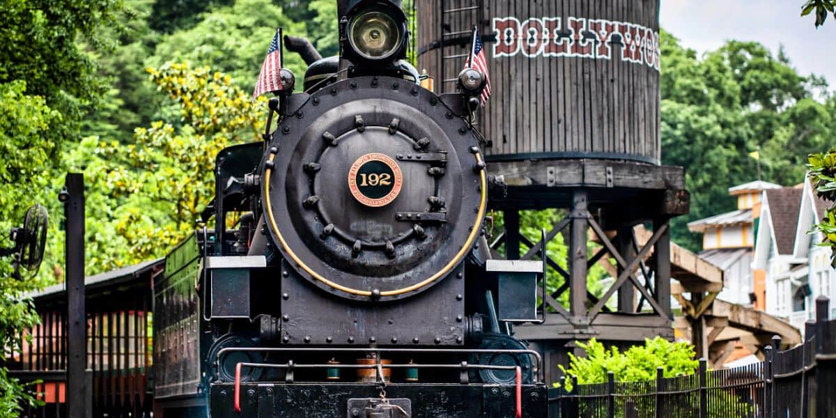 The Dollywood Express steam train