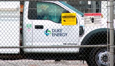Duke Energy vehicle inside a Pinellas County substation (Spectrum News)
