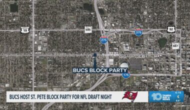 Tampa Bay Buccaneers hosting free draft block party in St. Petersburg tonight