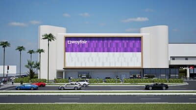 Rendering of Wayfair Fort Lauderdale Store