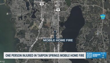 One person was injured in a Tarpon Springs Mobile Home fire