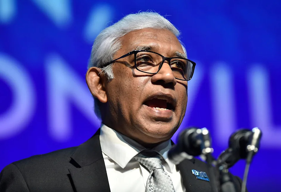 Parvez Ahmed, the city of Jacksonville's chief of diversity and Inclusion, introduces Jacksonville Mayor Donna Deegan during 37th annual Martin Luther King, Jr. Breakfast January 12, 2024. Deegan later changed his title to chief of analytics.
