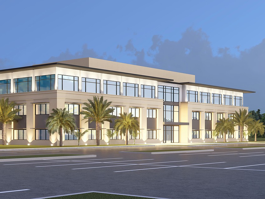 The three-story, 45,000-square-foot building 280 at Bartram Pointe is designed for office and medical tenants.