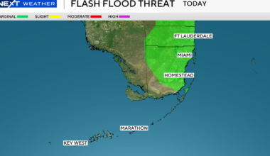 South Florida stays unsettled Thursday as wet, windy conditions remain