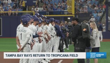 Rays fans celebrate return to Tropicana Field, get emotional over potential relocation of the team