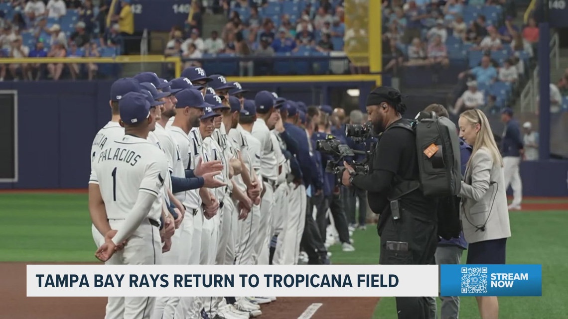 Rays fans celebrate return to Tropicana Field, get emotional over potential relocation of the team