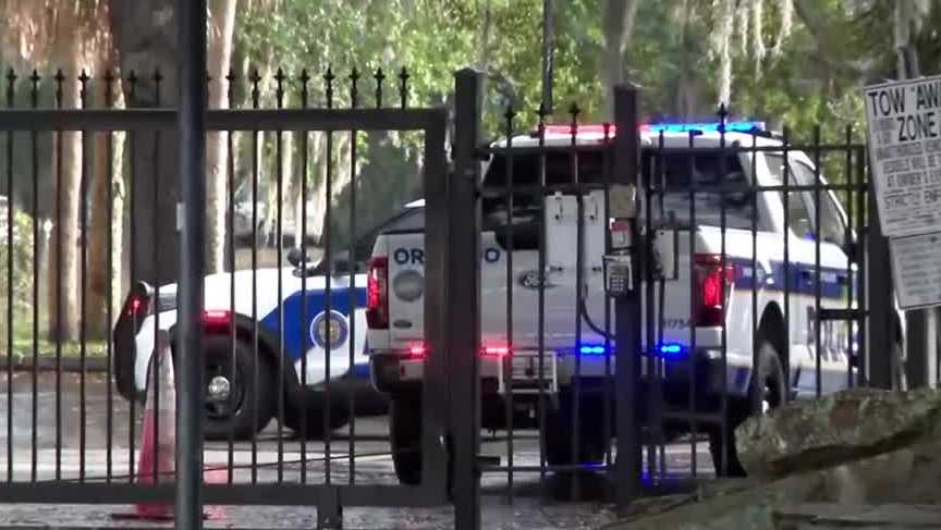 Large police presence spotted inside gated apartment complex in Orlando