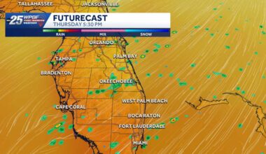 Rain chances continue Thursday across South Florida