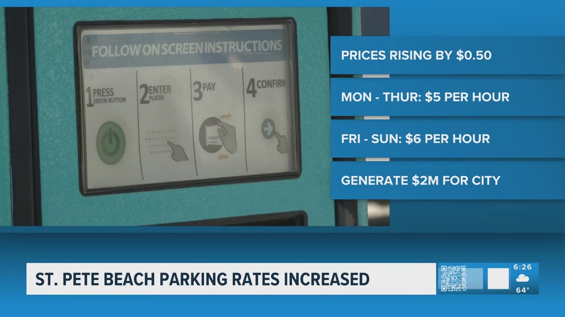 St. Pete Beach parking rates increase