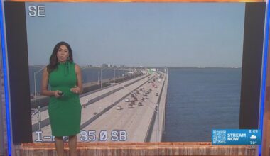 Police activity slows traffic on Howard Frankland Bridge into Tampa