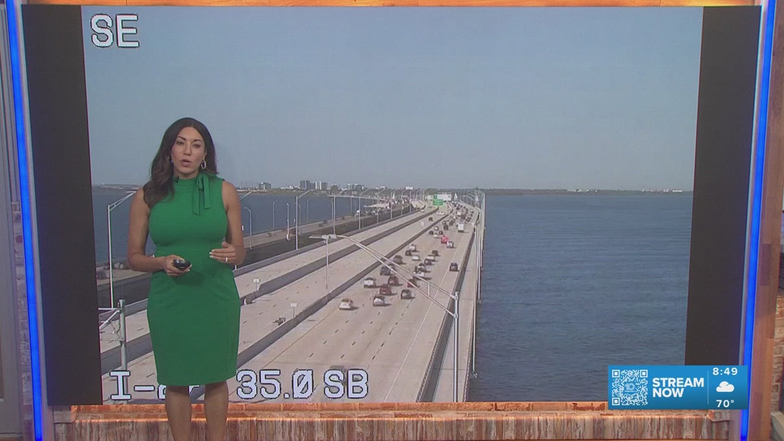 Police activity slows traffic on Howard Frankland Bridge into Tampa