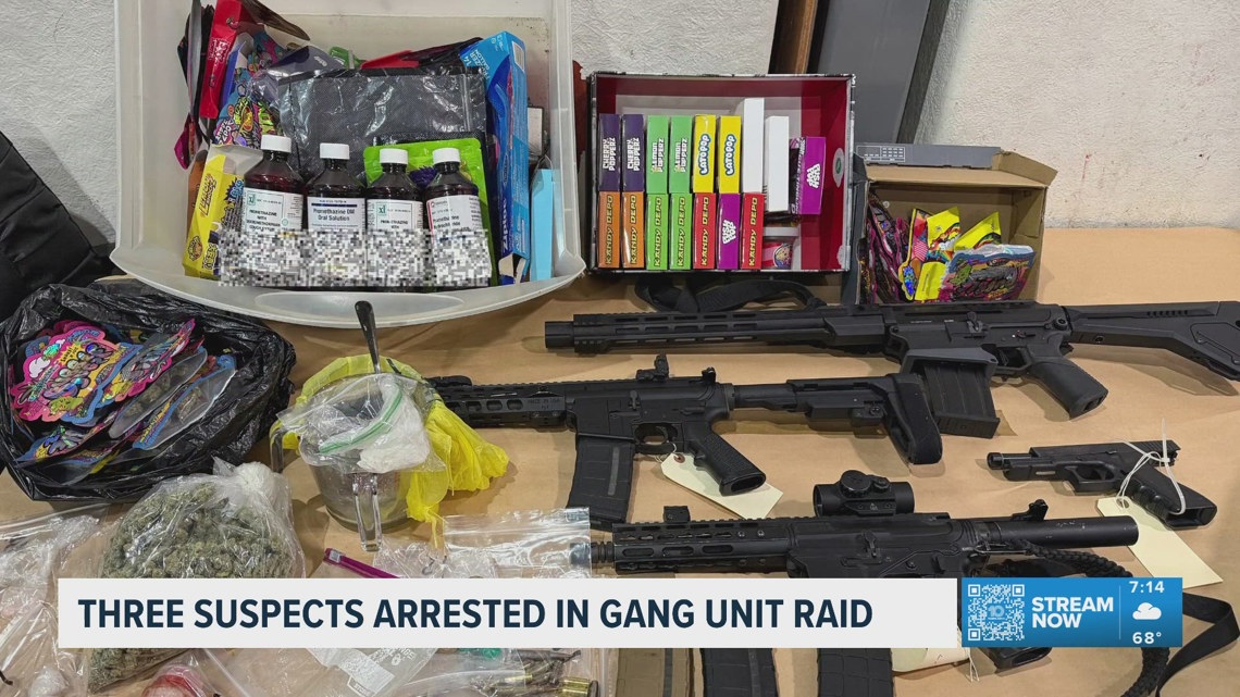 Three suspects arrested in gang unit raid in Tampa