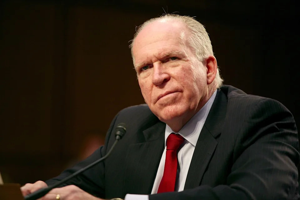 Evy Mages/Getty Images, FILE - PHOTO: In this June 16, 2016, file photo, CIA Director John Brennan testifies during a Senate Committee hearing on national security on Capitol Hill in Washington, D.C.