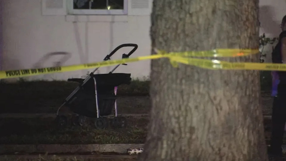 Orlando police officers responded to Bethune Drive late Sunday night after reports of a shooting near Columbia Street.