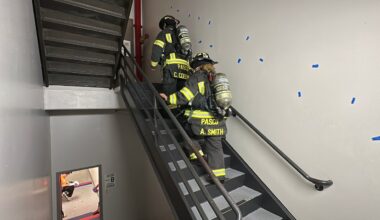 About 700 people, including firefighters, made their way to the top floor of one of Tampa’s tallest buildings. (Spectrum News/Randy Levine)