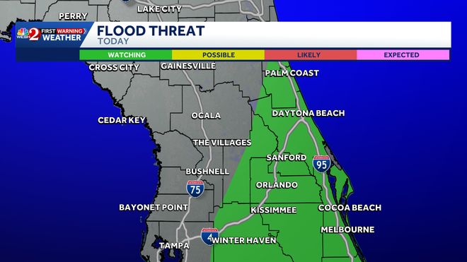flood threat monday