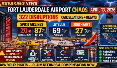 Fort Lauderdale Airport Chaos April 13: 322 Disruptions