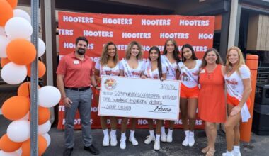Hooters Fort Myers Celebrates 40 Years with $100,000 Donation to Fight Hunger in Southwest Florida