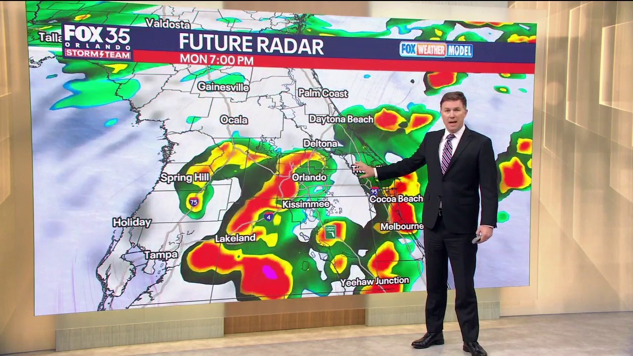 Orlando AM Weather Forecast: Rainy start to the week