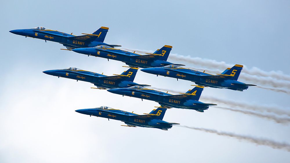 The U.S. Navy Blue Angels flight demonstration team will be performing at the Cocoa Beach Air Show this weekend. The show is just one of several events happening in the city that are expected to draw tens of thousands of people to the area. (File Photo)