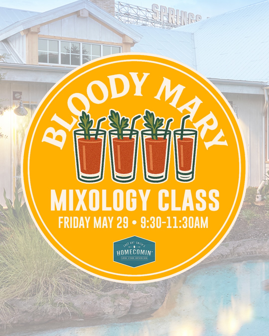 Bloody Mary Mixology Class Returns to Homecomin' at Disney Springs Next Month