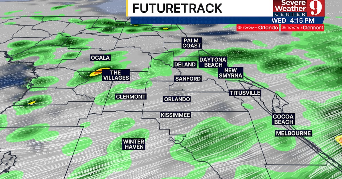 Central Florida forecast: Heavy rain and strong winds expected Wednesday