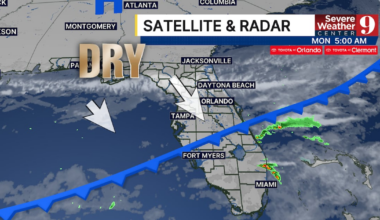 Front to bring cooler and drier conditions to Central Florida