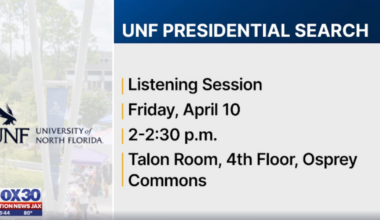 UNF to host public listening session for presidential search