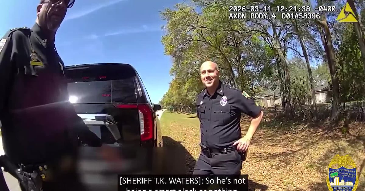 Watch: Jacksonville Sheriff T.K. Waters pulls over litterbug