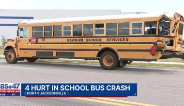 4 students injured in crash involving school bus enroute to zoo field trip – Action News Jax