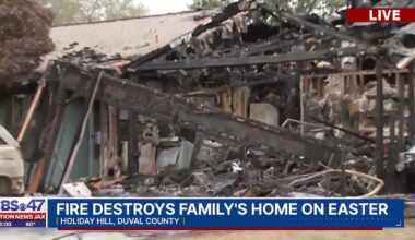 Easter morning fire displaces family, damages neighbor’s home on Southside – Action News Jax