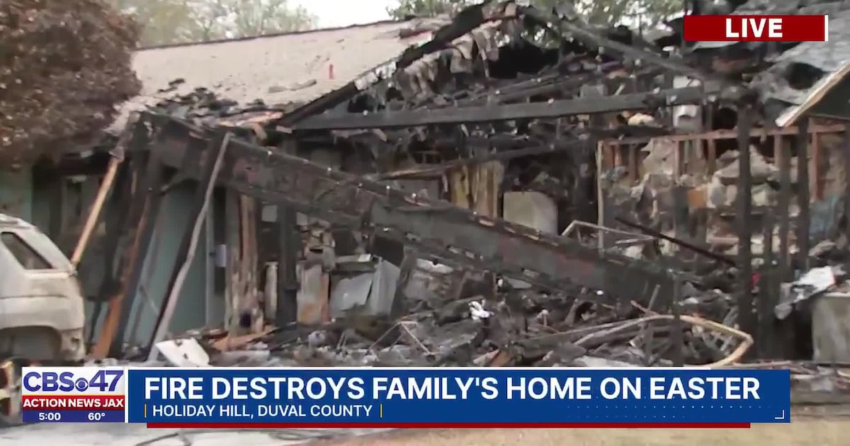 Easter morning fire displaces family, damages neighbor’s home on Southside – Action News Jax