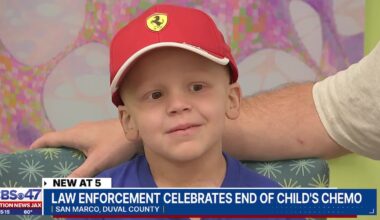 Five-year-old escorted around San Marco after completing chemotherapy – Action News Jax