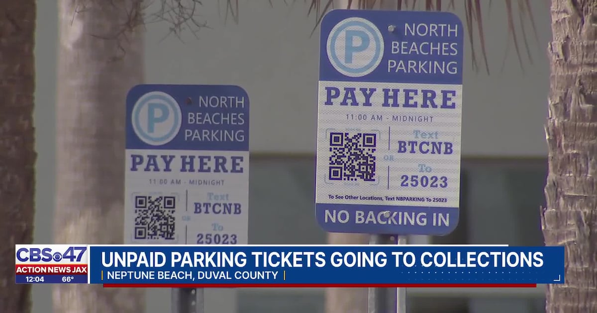 Unpaid Neptune Beach parking tickets could soon go to collections – 104.5 WOKV