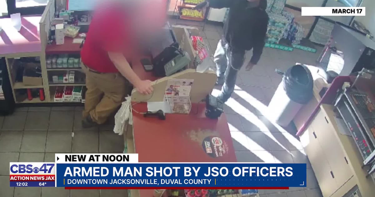 Security video shows deadly officer-involved shooting at Jacksonville gas station – Action News Jax
