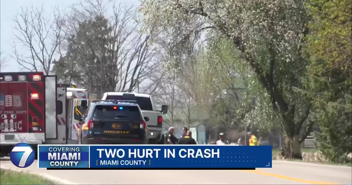 2 injured, 1 flown to hospital after single-vehicle crash in Miami County – WHIO TV 7 and WHIO Radio