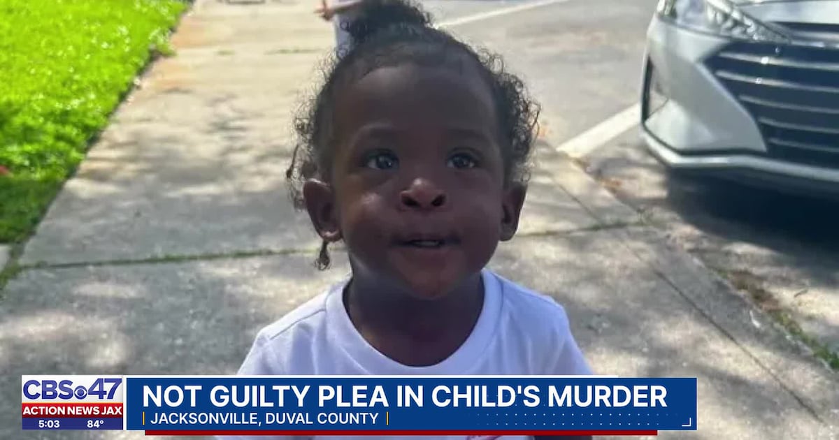 Jacksonville man Steven Dodson Jr. accused of shooting 2-year-old A’mahri Robinson pleads not guilty