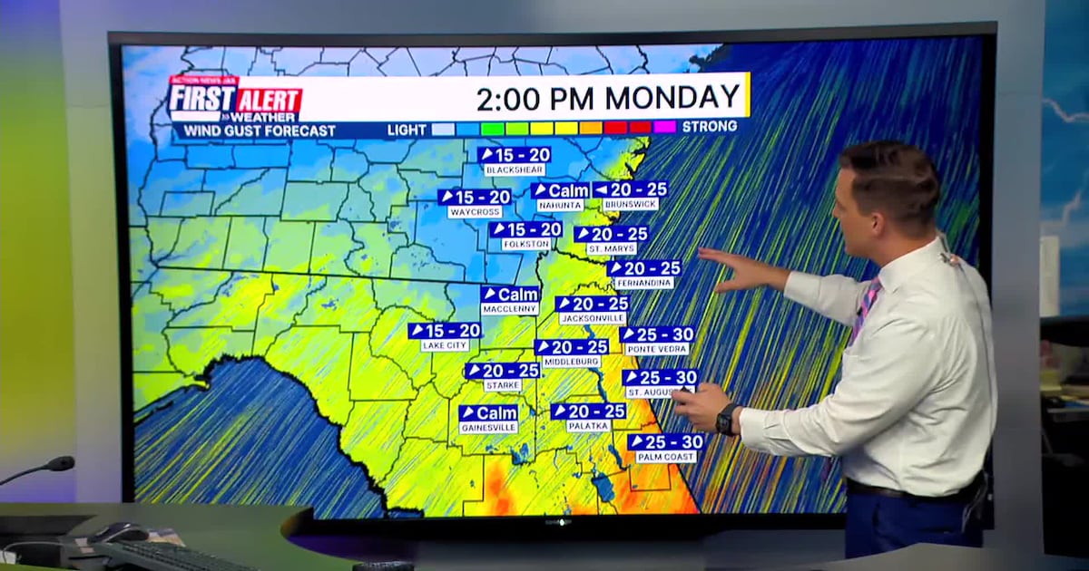 Breezy and cooler, very high wildfire risk